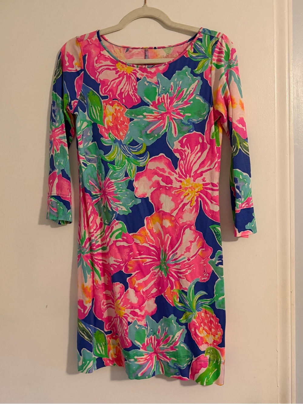 Lilly Pulitzer Floral Long Sleeve Dress, Size XS